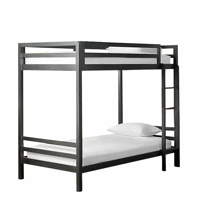 Litera Individual de dos niveles - Estilo Industrial- Acero Negro - Casa Ferro