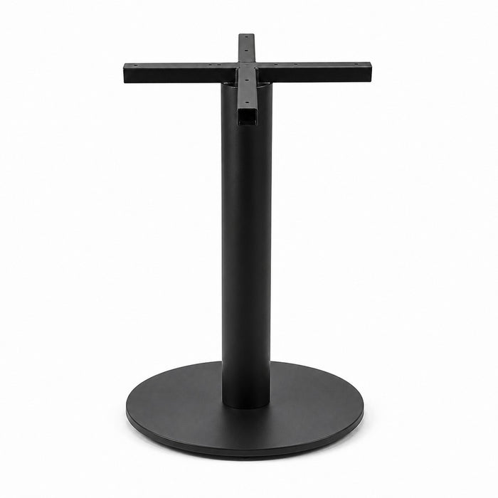 Base con plato de acero redondo liso 45 o 54 cm