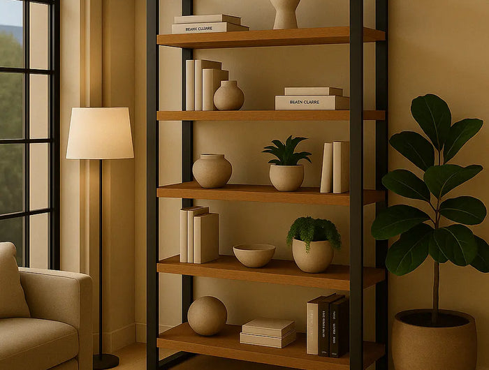 Elegante Librero de Madera Premium - Casa Ferro