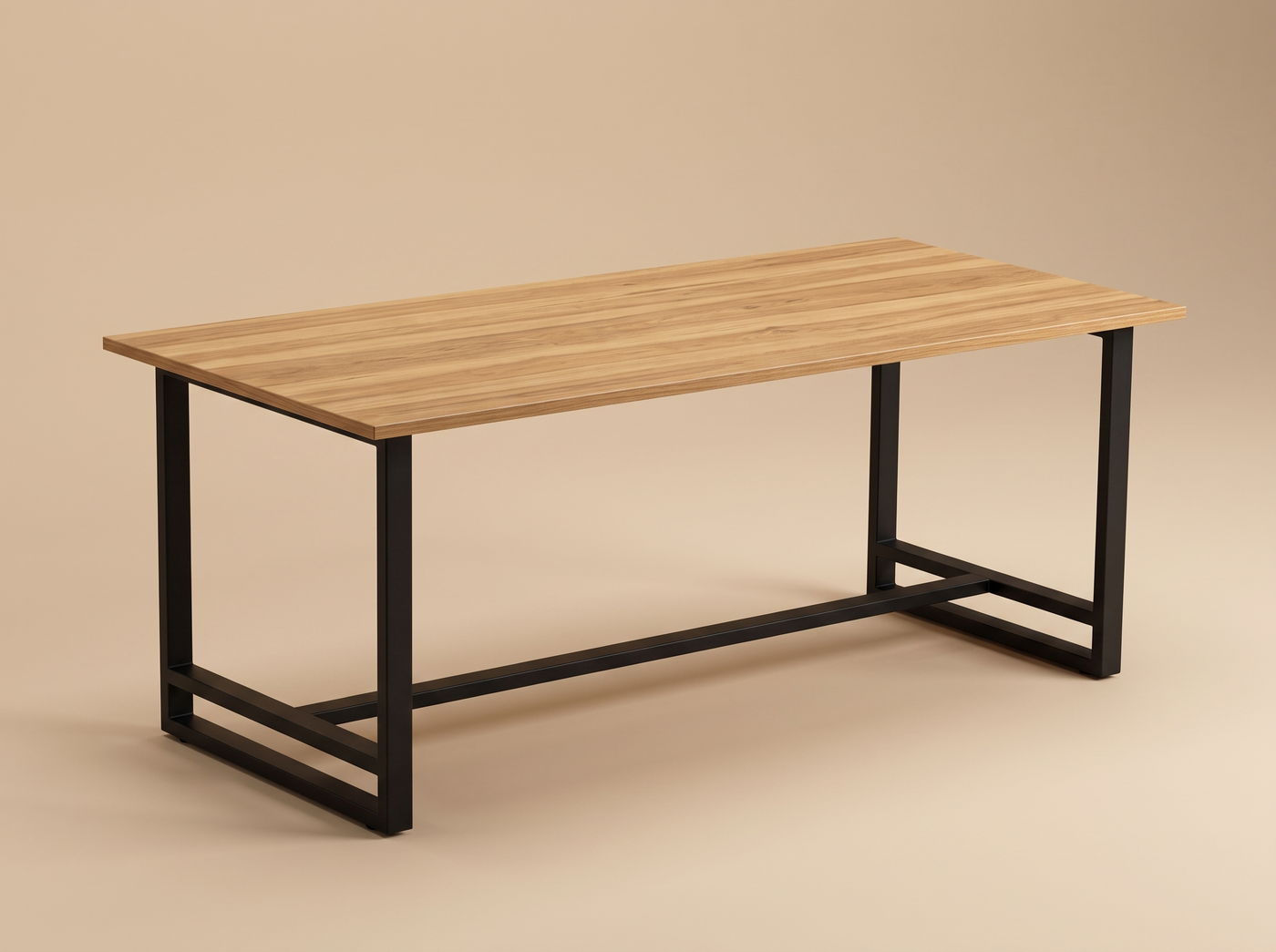 Mesa comedor industrial 195 cm en Hickory