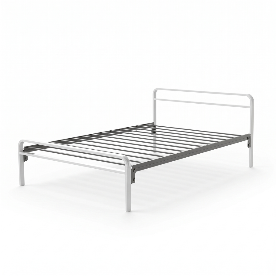 Cama Basic matrimonial de herrería para hotel