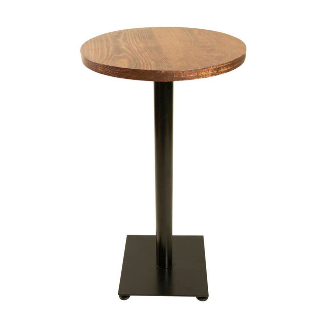 Mesa Pino Redonda 60x100cm Pedestal Cuadrado - Casa Ferro