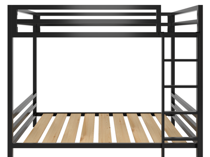 Litera Matrimonial de dos niveles - Estilo Industrial - Acero Negro - Casa Ferro