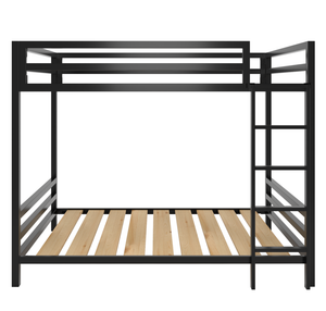 Litera Matrimonial de dos niveles - Estilo Industrial - Acero Negro - Casa Ferro