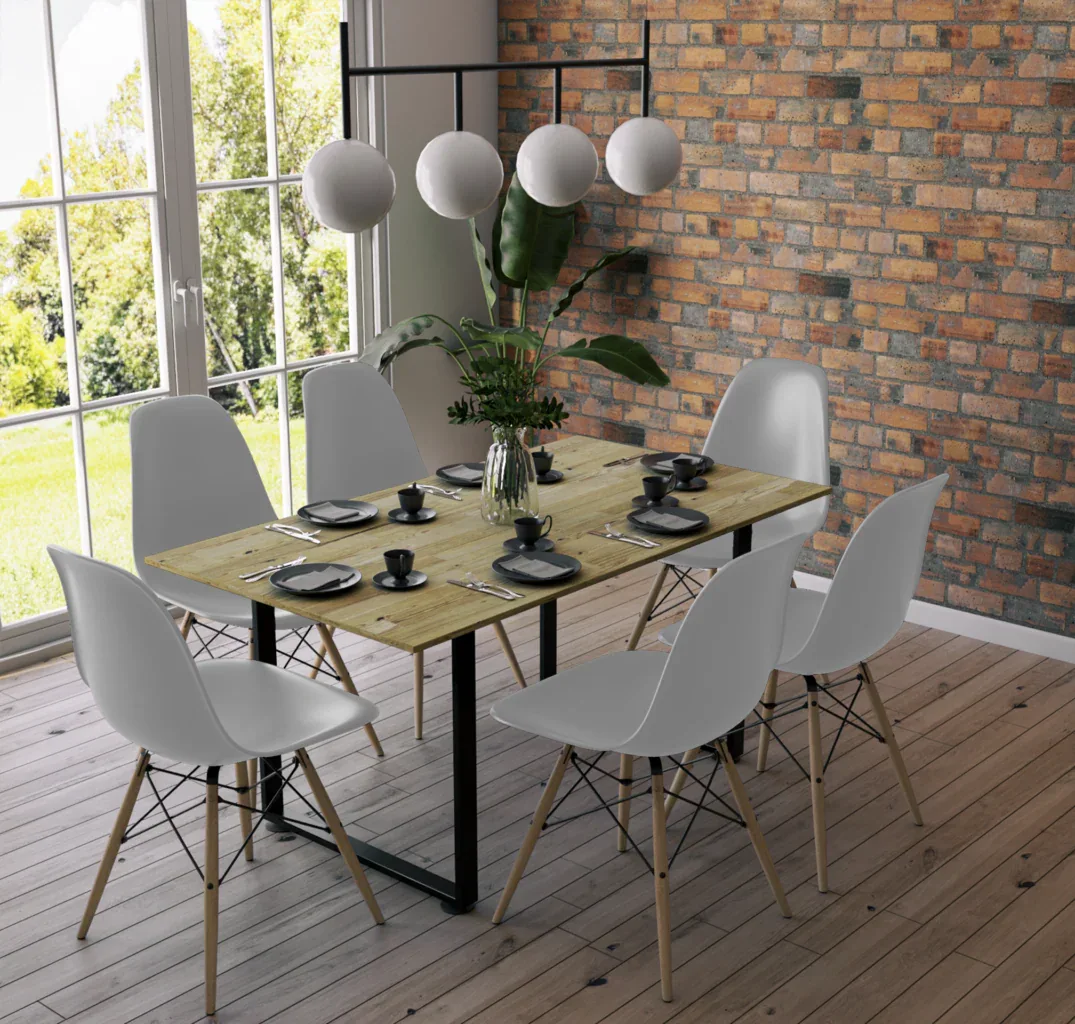 Mesa Comedor Retro Minimalista - Casa Ferro