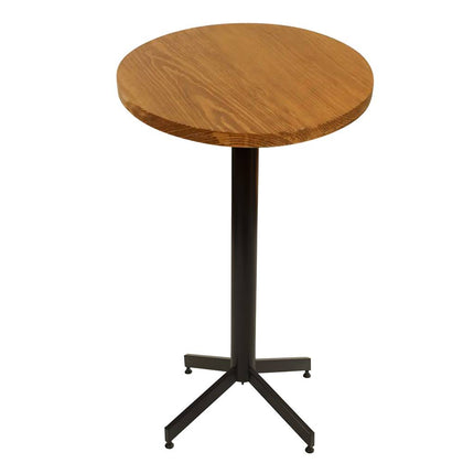 Mesas de Madera Mesa Redonda Pino Olmo Alta 60x60x73cm 4px - Resistente y Elegante