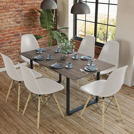 Comedor con 6 sillas. Moderno Minimalista Industrial