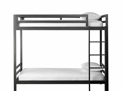 Litera Individual de dos niveles - Estilo Industrial- Acero Negro - Casa Ferro