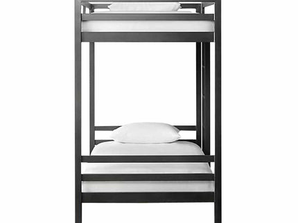 Litera Individual de dos niveles - Estilo Industrial- Acero Negro - Casa Ferro