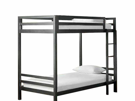 Litera Individual de dos niveles - Estilo Industrial- Acero Negro - Casa Ferro