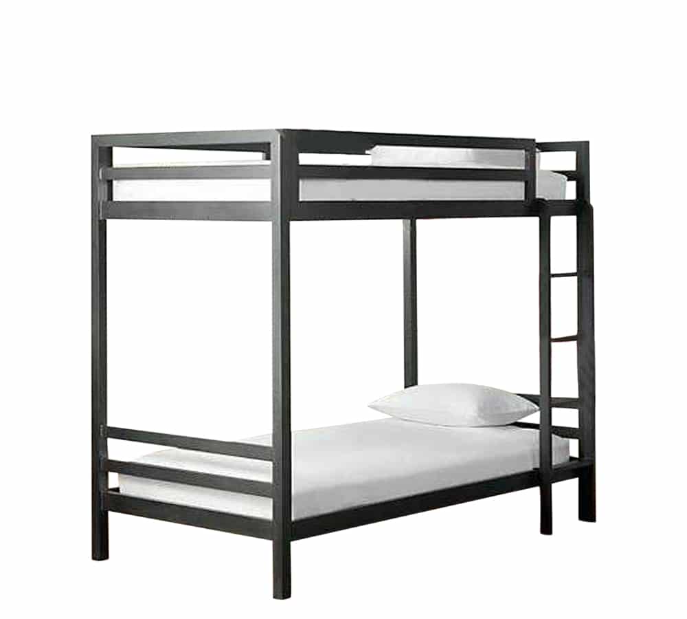 Litera Individual de dos niveles - Estilo Industrial- Acero Negro - Casa Ferro
