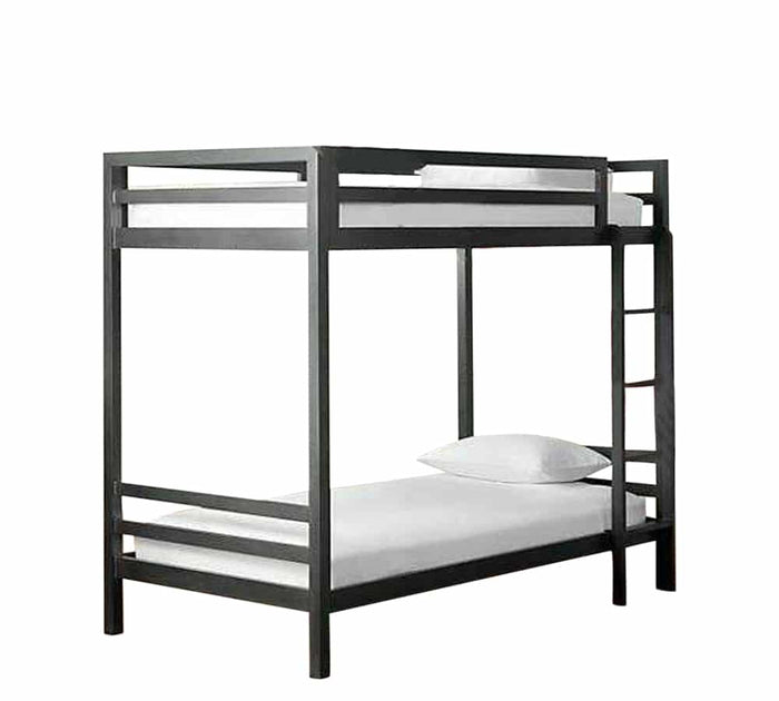 Litera Individual de dos niveles - Estilo Industrial- Acero Negro - Casa Ferro