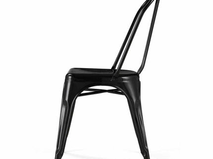 Silla Tolix Industrial de Acero · Negro - Casa Ferro