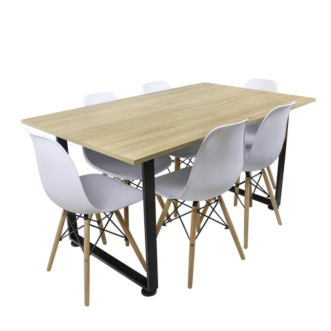 Mesa de Comedor Moderno para 6 Personas diseño Minimalista