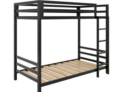 Litera Individual de dos niveles - Estilo Industrial- Acero Negro - Casa Ferro