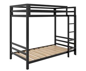 Litera Individual de dos niveles - Estilo Industrial- Acero Negro - Casa Ferro