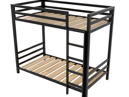 Litera Individual de dos niveles - Estilo Industrial- Acero Negro - Casa Ferro