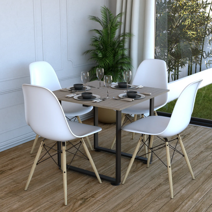 Comedor Moderno de 4 Sillas - Casa Ferro