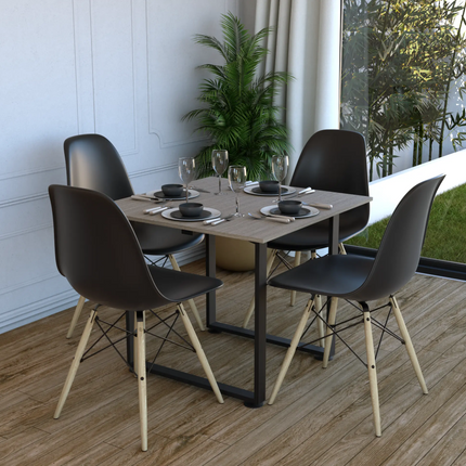 Comedor Moderno de 4 Sillas - Casa Ferro