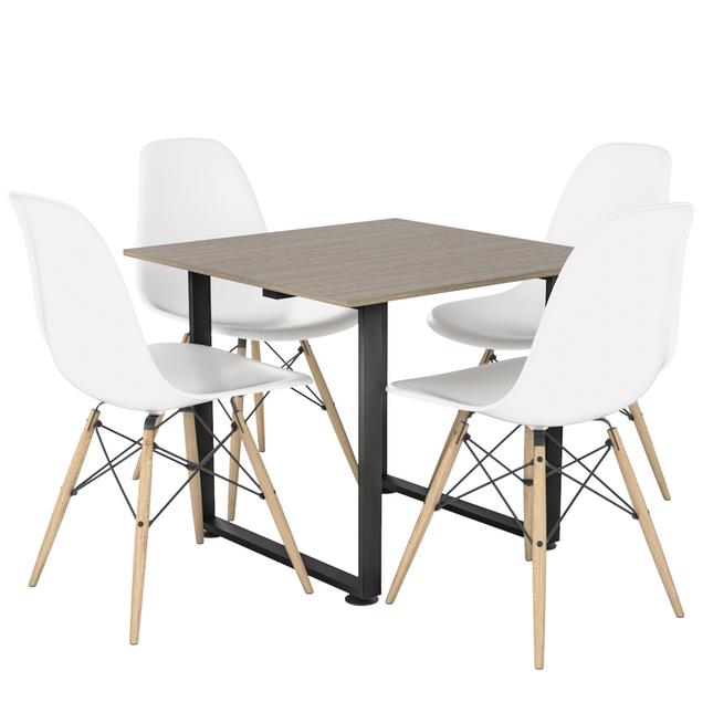 Comedor Desayunador Moderno para 4 Personas con 4 sillas