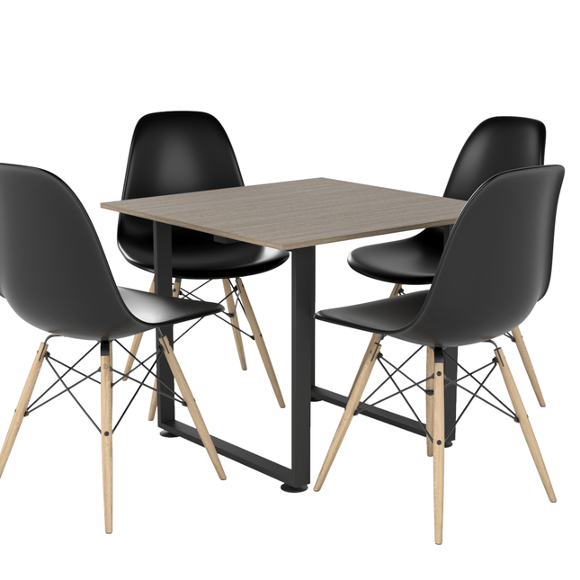 Comedor Desayunador Moderno para 4 Personas con 4 sillas