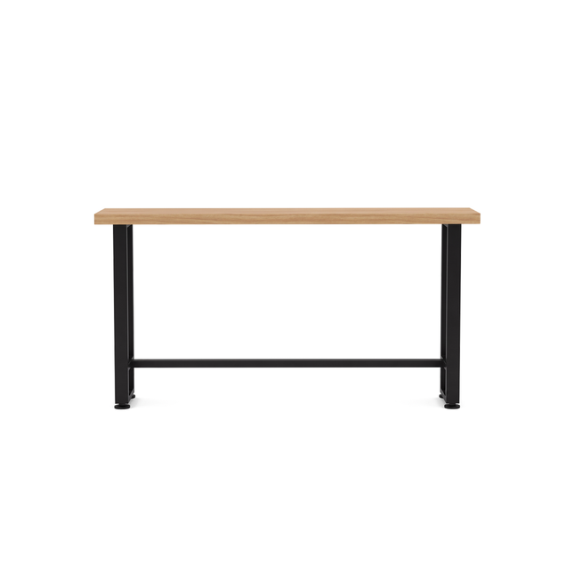 Barra desayunador 120 cm pino olmo, vista frontal