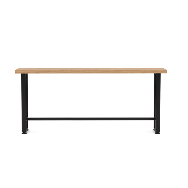 Barra desayunador 150 cm pino olmo, vista frontal