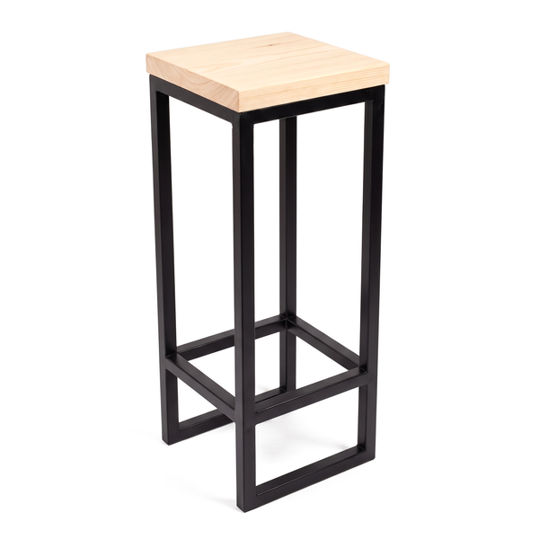Banco de madera para barra desayunador en pino natural