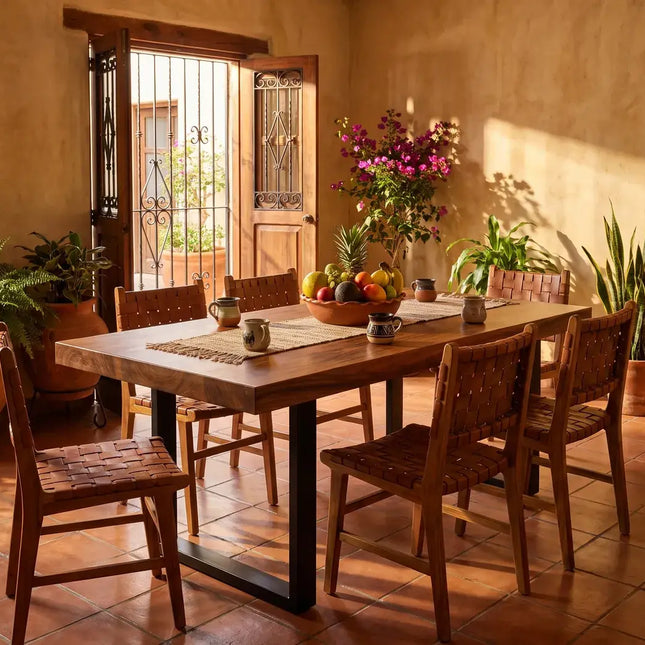 Mesa de Parota Natural para 4-8 Personas - Casa Ferro