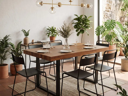 Comedor pequeño con mesa de parota