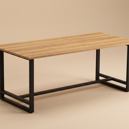 Mesa Comedor Industrial 195 cm · Hickory