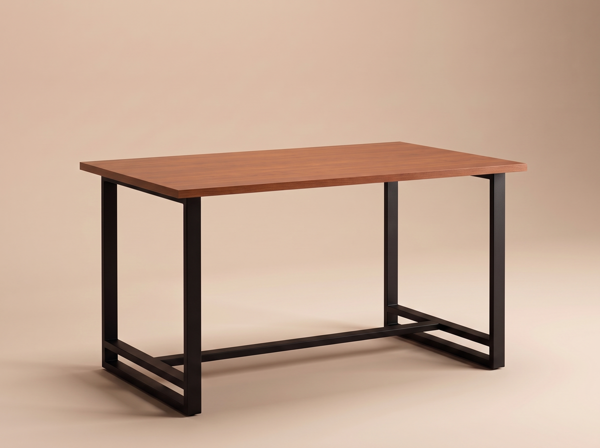 Mesa comedor industrial 120 cm en Cerezo Cherry