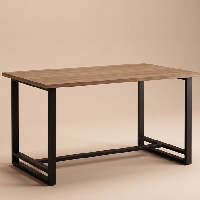 Mesa Comedor Industrial 120 cm · Nogal Neo