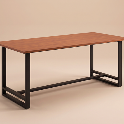 Mesa Comedor Industrial 240 cm · Cerezo Cherry