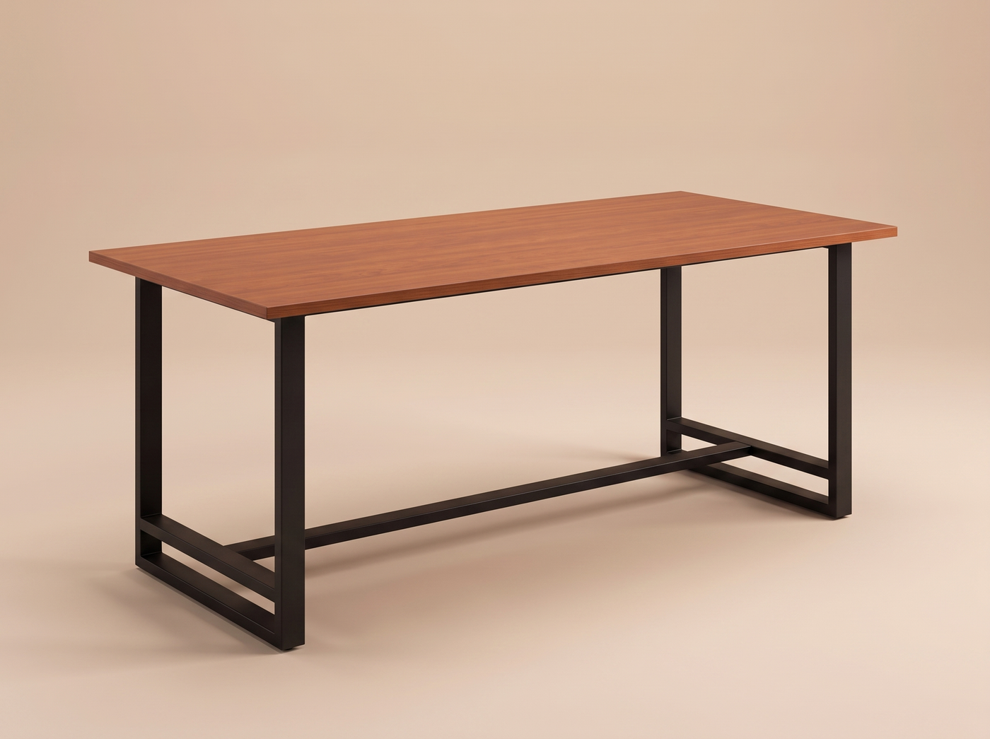 Mesa comedor industrial 240 cm en Cerezo Cherry
