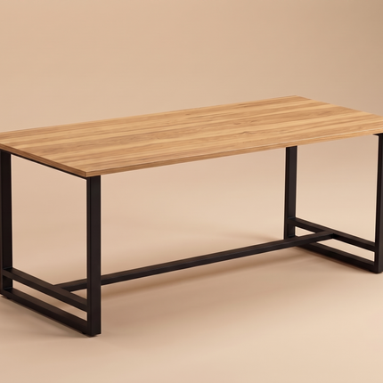 Mesa Comedor Industrial 240 cm · Hickory