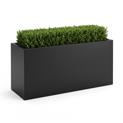 Jardinera Viveros 90 cm de acero negro