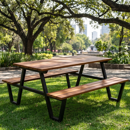 Mesa de picnic Hundido de cumarú en un parque