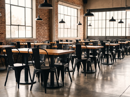 Silla Tolix Industrial de Acero · Negro - Casa Ferro