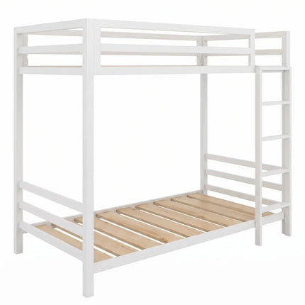 Litera Individual de dos niveles - Estilo Industrial- Acero Negro Blanco - Casa Ferro