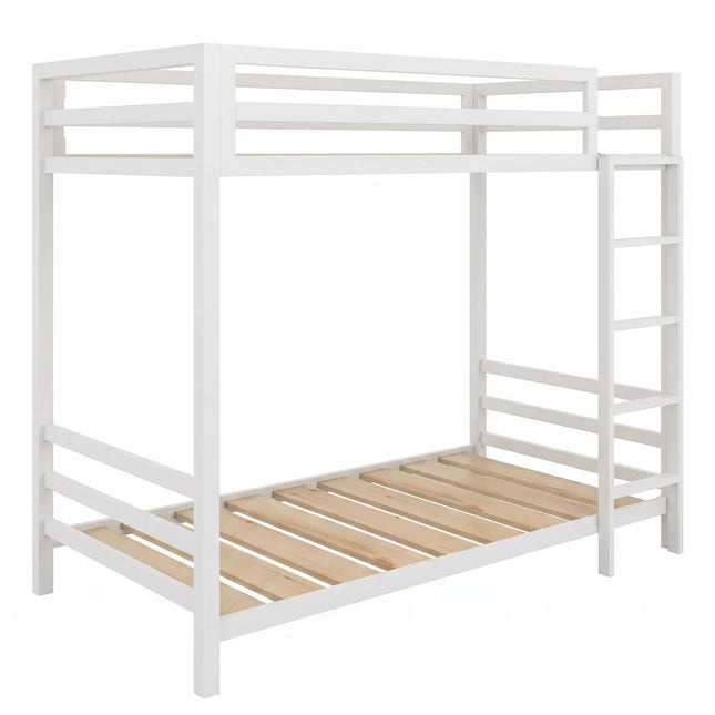 Litera Individual de dos niveles - Estilo Industrial- Acero Negro Blanco - Casa Ferro