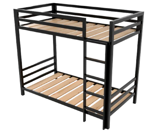 Litera individual de acero Casa Ferro — dos niveles, +400 kg resistencia