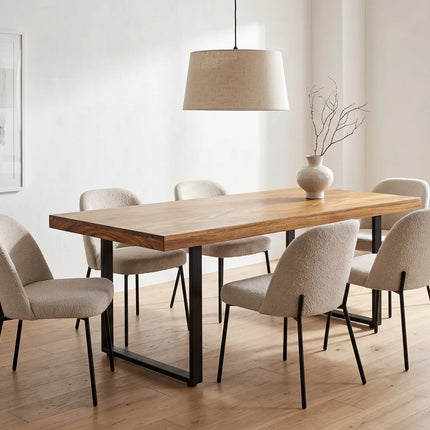 Mesa de Parota Natural para 4-8 Personas 200 × 90 cm · 6 a 8 personas - Casa Ferro