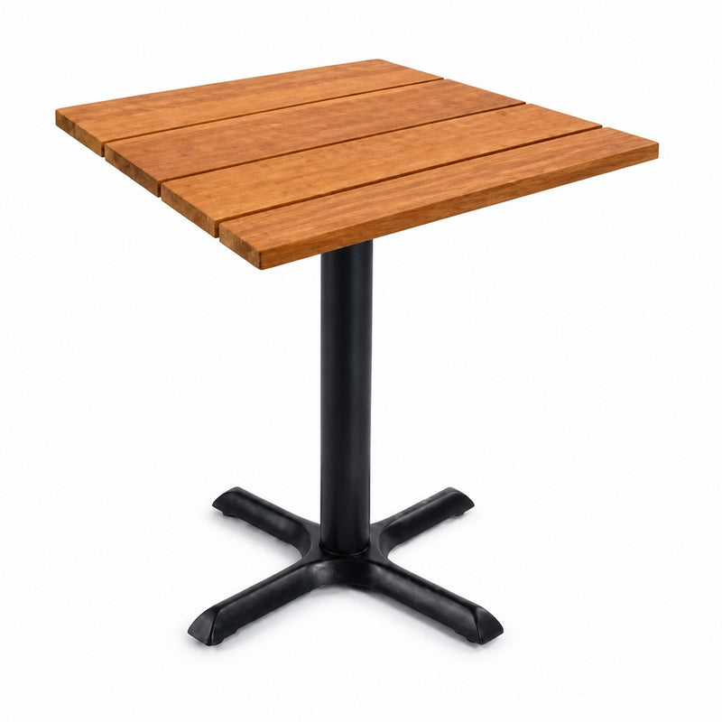 Mesa de Madera Teka para Restaurante · 5 medidas · 7 bases · Exterior