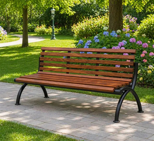 Banca cumarú parque con respaldo 200