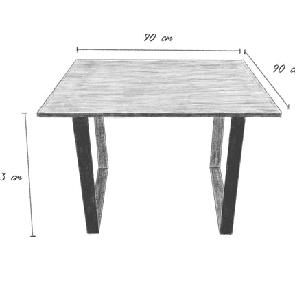 Mesa de Comedor Tipo Industrial para 4 personas