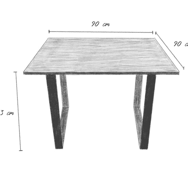 Mesa de Comedor Tipo Industrial para 4 personas