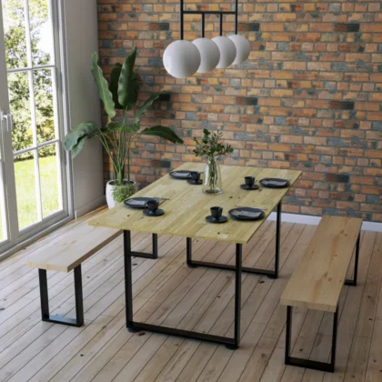 Mesa de Comedor Moderno para 6 Personas diseño Minimalista - Casa Ferro